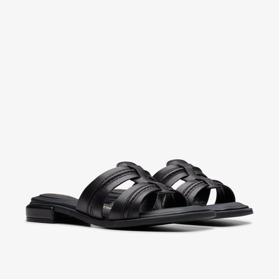 Sandalias de Cuero Negro Ariany Mule - Image 4