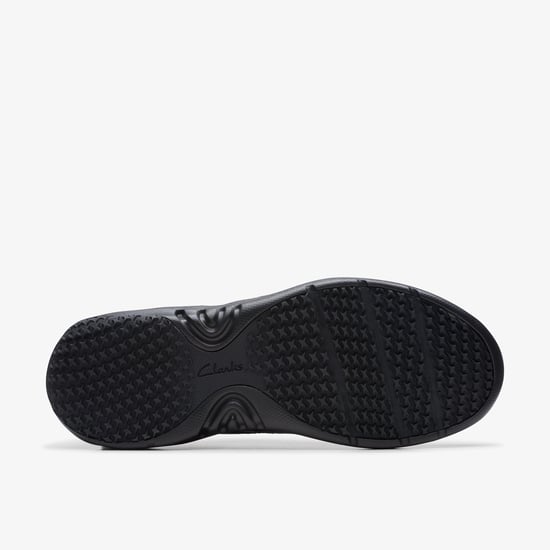 Zapatillas de cuero negro ClarksPro con cordones - Image 4
