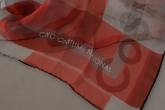 Bufanda de seda con estampado abstracto - Image 4