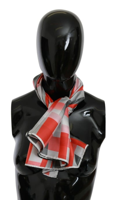 Bufanda de seda con estampado geométrico - Image 4