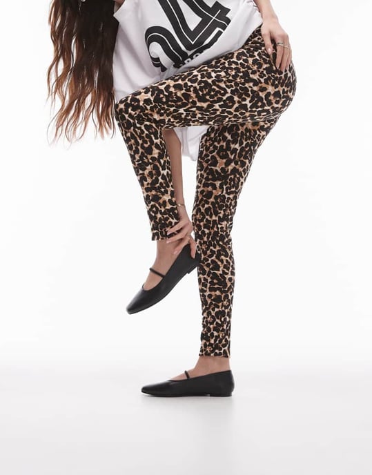 Leggings de leopardo en marrón de Topshop - Image 3