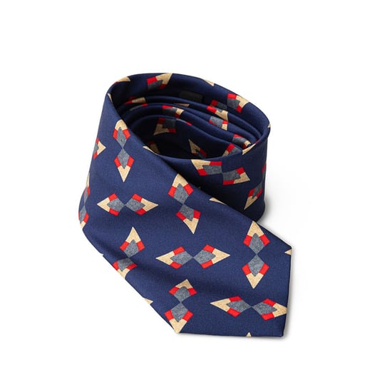 Corbata de Seda Geométrica Estilo Moderno - Image 1