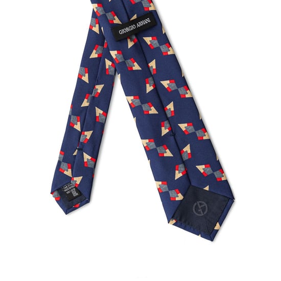 Corbata de Seda Geométrica Estilo Moderno - Image 2