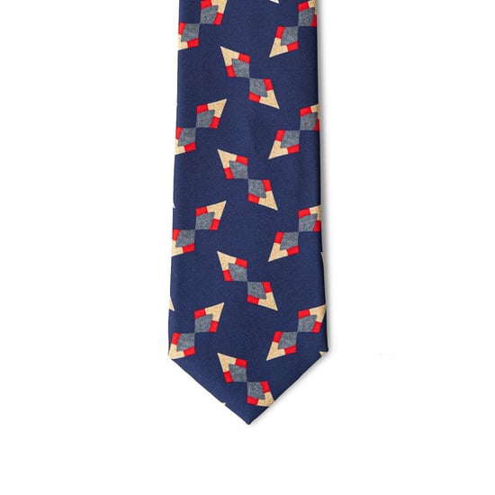 Corbata de Seda Geométrica Estilo Moderno - Image 3
