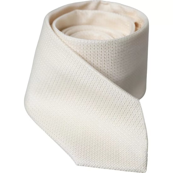 Corbata de seda con patrón tejido - Image 1