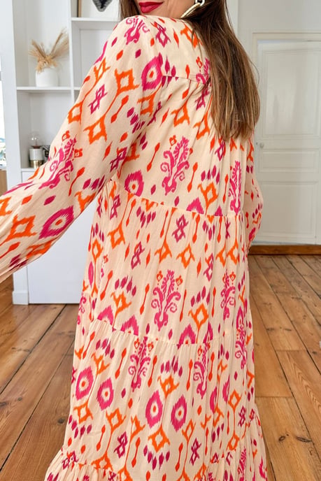 Vestido Maxi Ikat de Niveles - Image 2