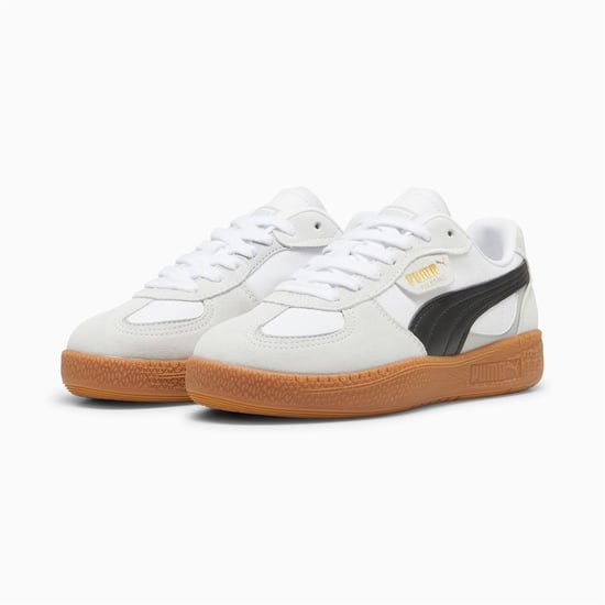 Zapatillas de mujer Puma Palermo Moda de cuero gris/negro - Image 4