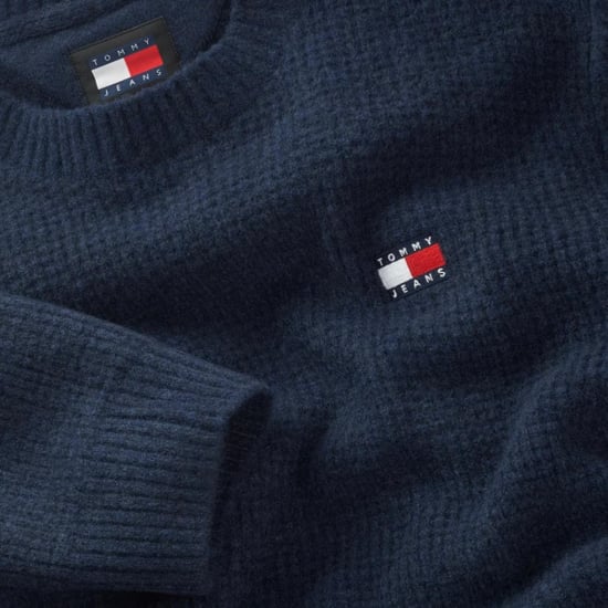 Tommy Jeans Sweaters Jersey Waffle Azul - Image 2
