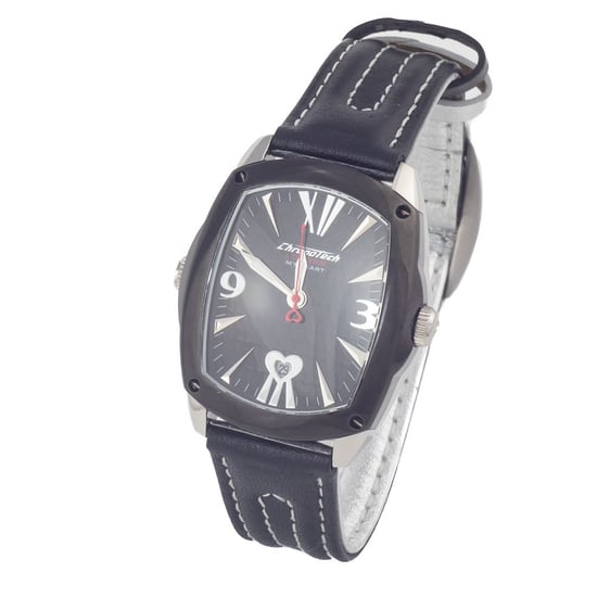 Reloj de Cuero Negro Chronotech - Image 2