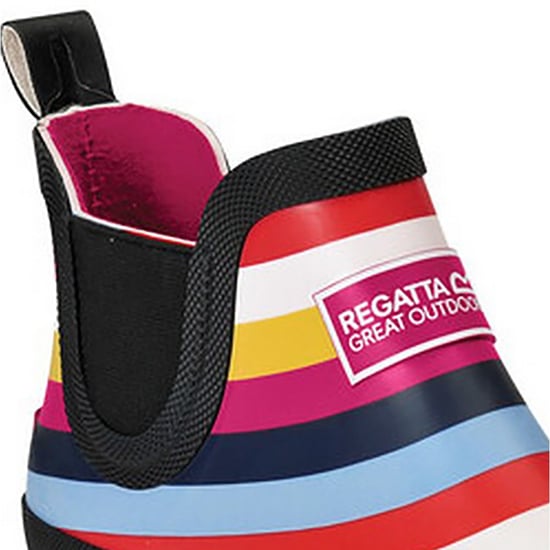 Regatta Great Outdoors Womens/Ladies Harper Low Cut Wellington Boots (Multicoloured Stripe) - Image 2