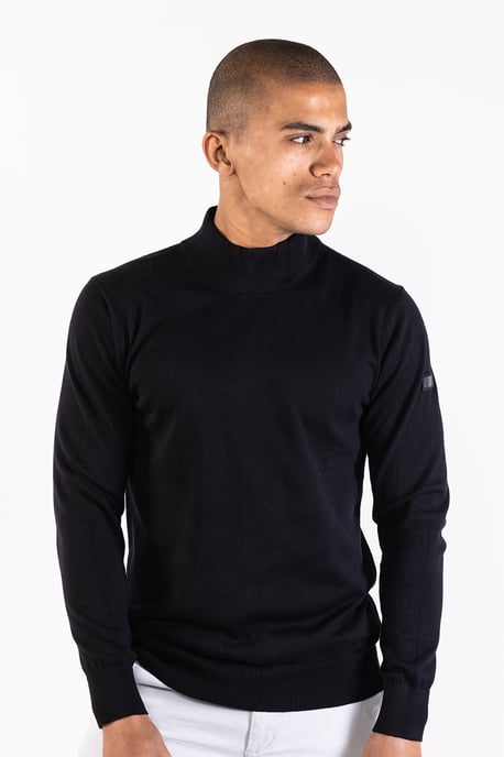 Presly & Sun Jersey Jordan Mock Turtle Pullover Negro - Image 2
