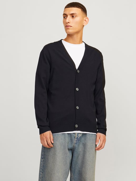 Jack & Jones Chaqueta Emil Chaqueta de punto con botones Negro - Image 2
