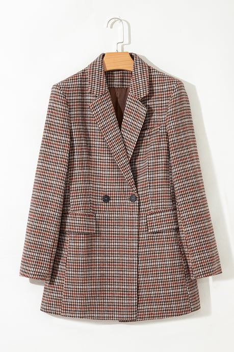Blazer de patrón de pata de gallo - Image 6
