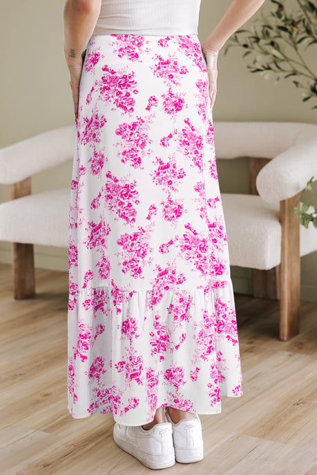 Falda Midi con Volantes Florales - Image 2