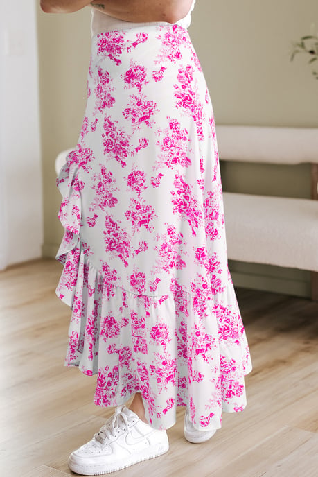 Falda Midi con Volantes Florales - Image 3