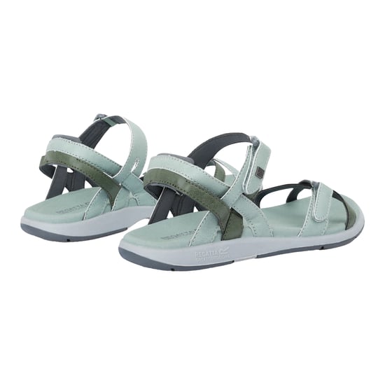 Regatta Great Outdoors Womens/Ladies Lady Santa Cruz Open Toe Sandals (Glacier Green/Four Leaf Clover) - Image 2