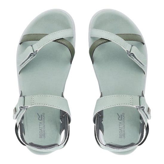 Regatta Great Outdoors Womens/Ladies Lady Santa Cruz Open Toe Sandals (Glacier Green/Four Leaf Clover) - Image 5