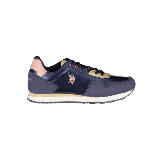 Zapatillas Casuales Azul Marino y Oro - Image 1
