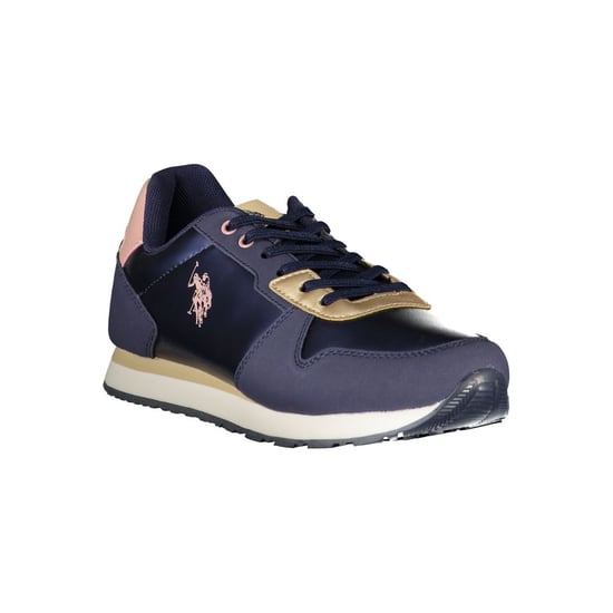 Zapatillas Casuales Azul Marino y Oro - Image 3