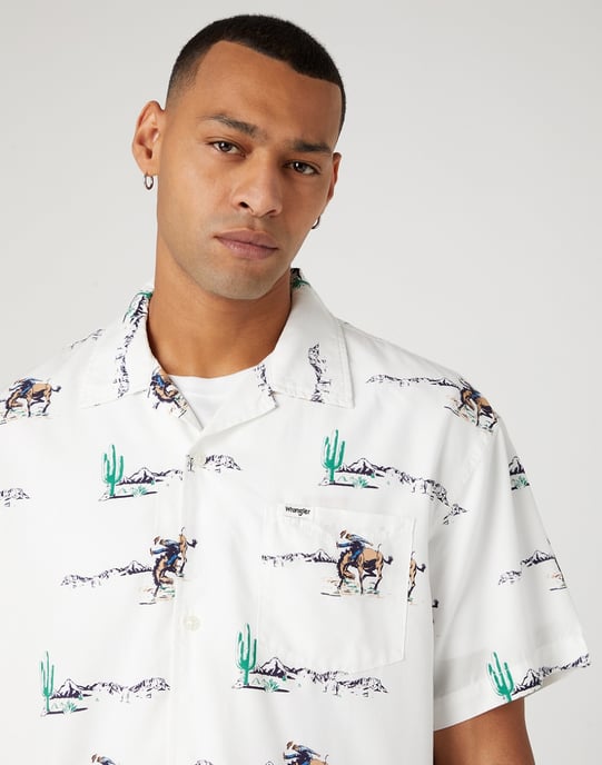 GB - Wrangler - RESORT SHIRT WORN IN WHITE - Image 4