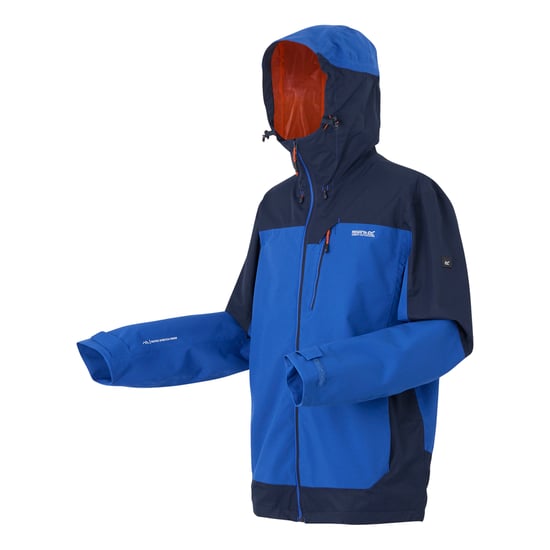 Regatta Mens Highton IV Stretch Waterproof Jacket (Olympian Blue/Navy) - Image 3