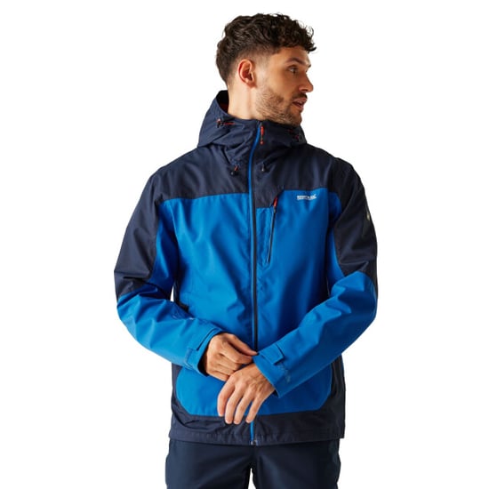 Regatta Mens Highton IV Stretch Waterproof Jacket (Olympian Blue/Navy) - Image 4