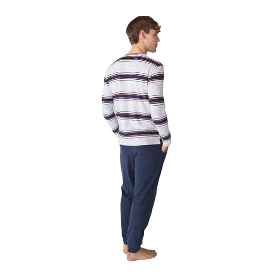 Pijama Algodón Manga Larga JJB12 para Hombre - Image 3