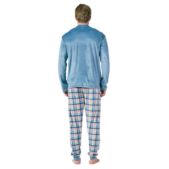Pijama Terciopelo Manga Larga MU3 para Hombre - Image 3