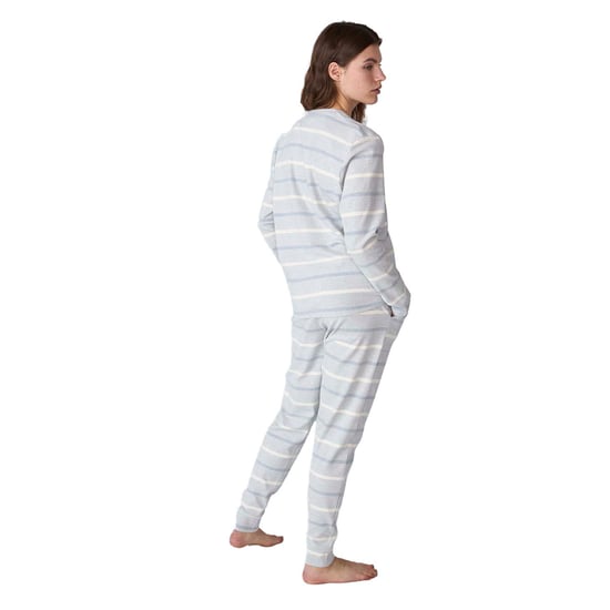 Pijama Algodón Manga Larga de Cuello Pico JJBFP1600 para Mujer - Image 3
