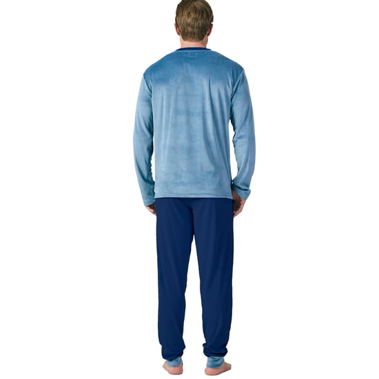 Pijama Terciopelo Manga Larga MU3 para Hombre - Image 3