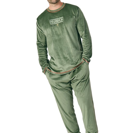 Pijama Terciopelo Manga Larga MU3 para Hombre - Image 2