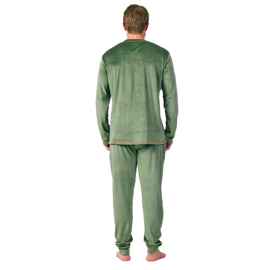 Pijama Terciopelo Manga Larga MU3 para Hombre - Image 3