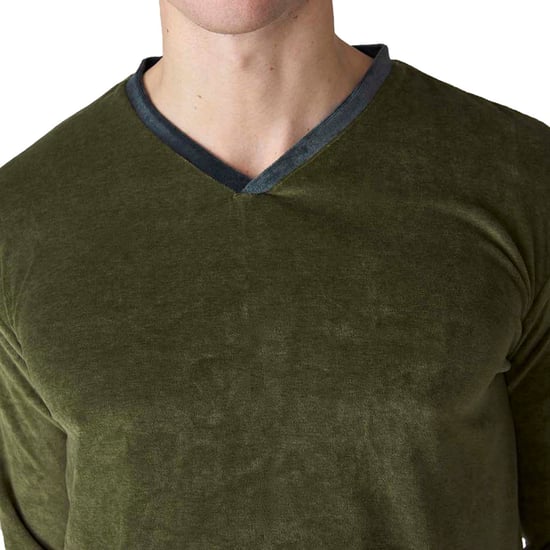 Pijama Terciopelo Manga Larga JJBFP801 para Hombre - Image 2