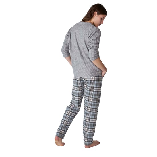 Pijama Manga Larga de Cuello Pico JJBFP1501 para Mujer - Image 3