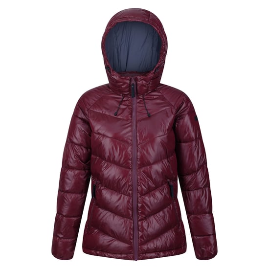 Regatta Womens/Ladies Toploft III Baffled Padded Jacket (Burgundy/Seal Grey) - Image 1