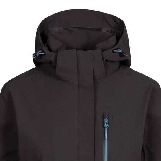 Womens/Ladies Katya DLX Waterproof Jacket (Dark Grey) - Image 3