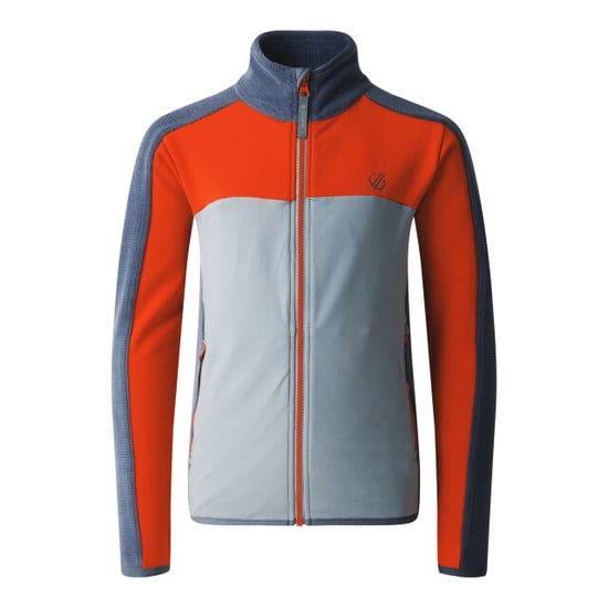 Dare 2B Childrens/Kids Emergent IV Stretch Midlayer (Stormy Weather/Seville Red) - Image 1