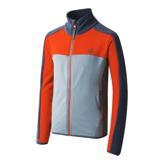Dare 2B Childrens/Kids Emergent IV Stretch Midlayer (Stormy Weather/Seville Red) - Image 3