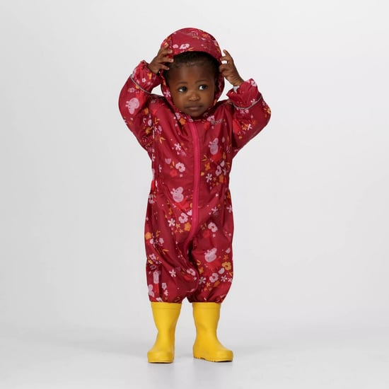 Regatta Childrens/Kids Pobble Peppa Pig Puddle Suit (Berry Pink/Autumn) - Image 6