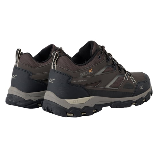 Regatta Mens Holcombe 3 Low Walking Boots (Peat/Gold Fawn) - Image 2