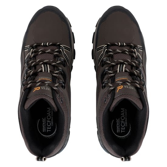 Regatta Mens Holcombe 3 Low Walking Boots (Peat/Gold Fawn) - Image 5