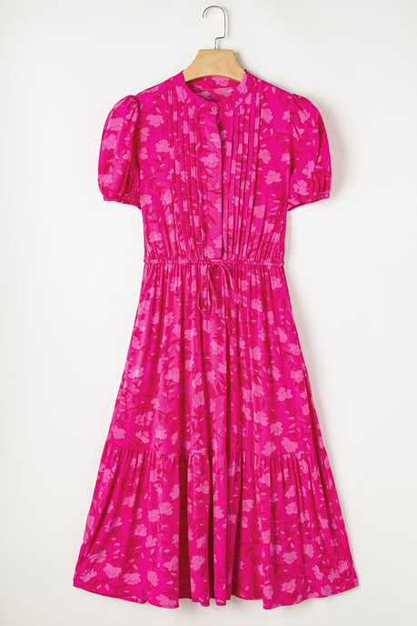 Vestido Midi de Estampado Floral con Falda de Volantes - Image 3