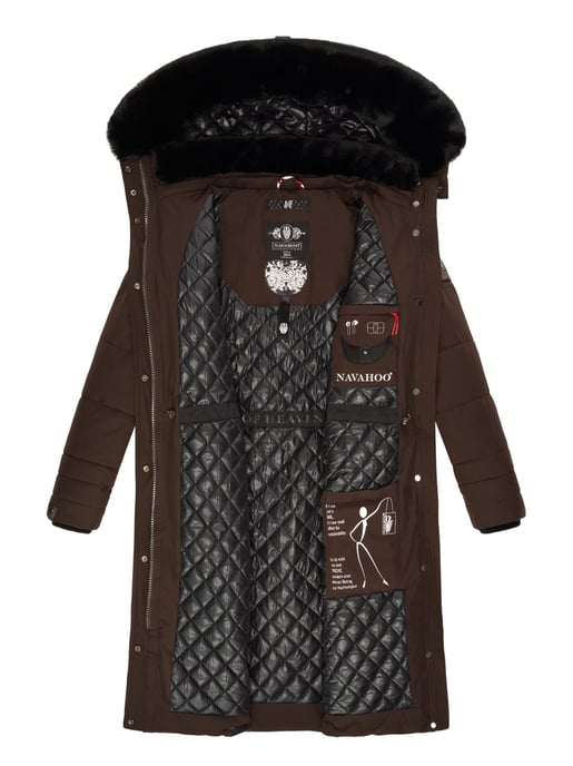 Navahoo Chaqueta de invierno Fahmiyaa para mujer – Larga, Cálida & Funcional con Capucha - Image 6