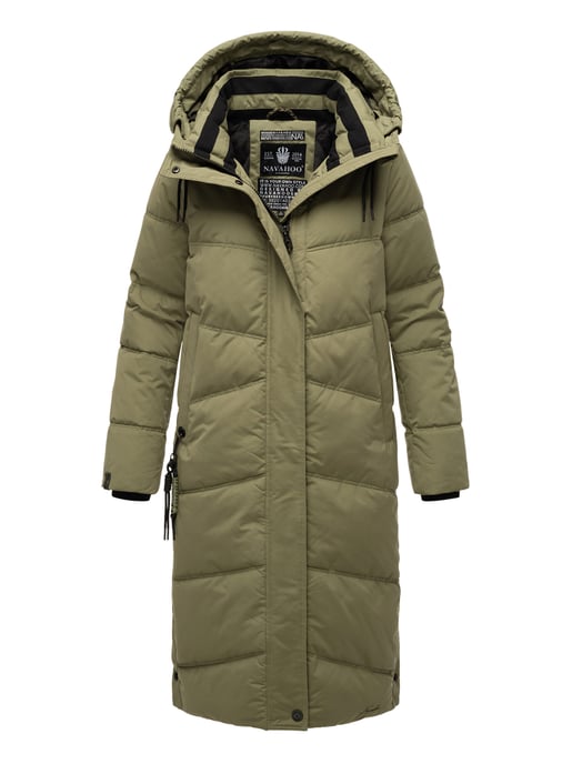 Navahoo abrigo de invierno acolchado para mujer Kuschelmausi – Largo & Muy Cálido - Image 1