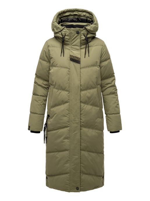 Navahoo abrigo de invierno acolchado para mujer Kuschelmausi – Largo & Muy Cálido - Image 2