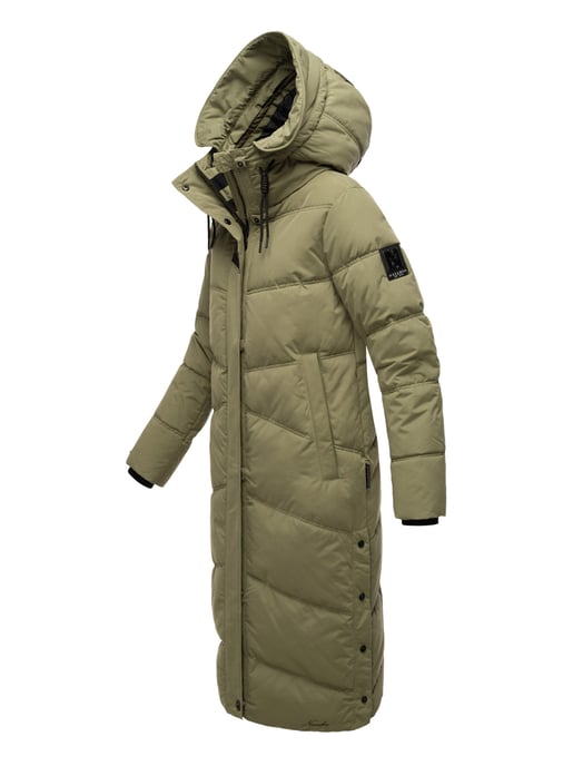 Navahoo abrigo de invierno acolchado para mujer Kuschelmausi – Largo & Muy Cálido - Image 3
