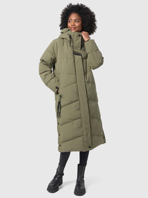 Navahoo abrigo de invierno acolchado para mujer Kuschelmausi – Largo & Muy Cálido - Image 6
