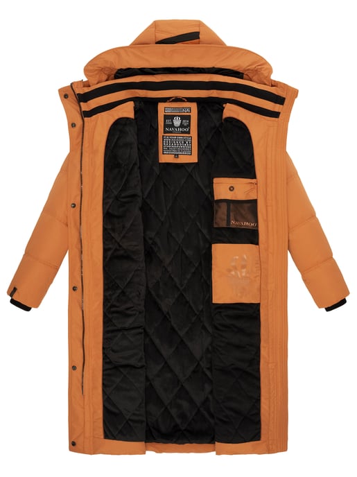 Navahoo abrigo de invierno acolchado para mujer Kuschelmausi – Largo & Muy Cálido - Image 5