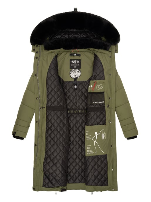 Navahoo Chaqueta de invierno Fahmiyaa para mujer – Larga, Cálida & Funcional con Capucha - Image 6
