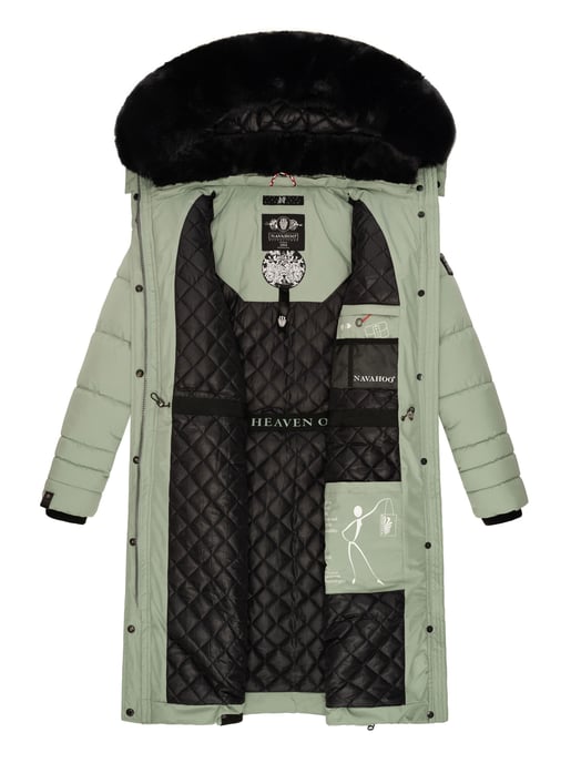 Navahoo Chaqueta de invierno Fahmiyaa para mujer – Larga, Cálida & Funcional con Capucha - Image 5